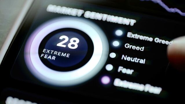 Market sentiment score 28 with Extreme Fear