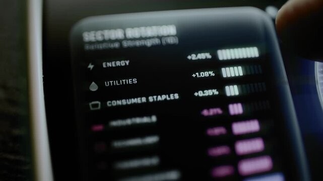 Sector rotation ranks energy utilities and consumer staples