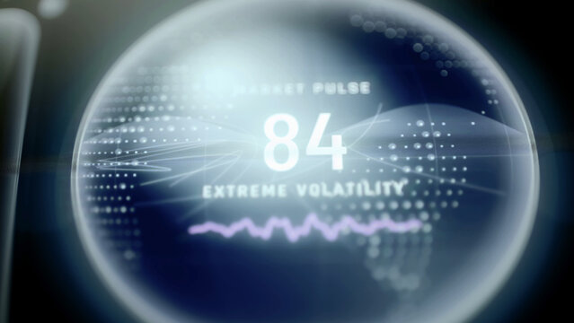 Market Pulse 84 inside transparent globe