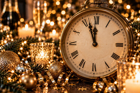 new year eve clock