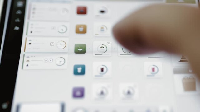 Bright kitchen planner arranges orders across service lanes