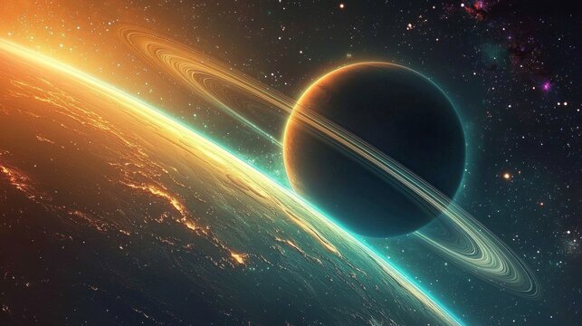 Explore stunning backgrounds that showcase planets and spaceships.