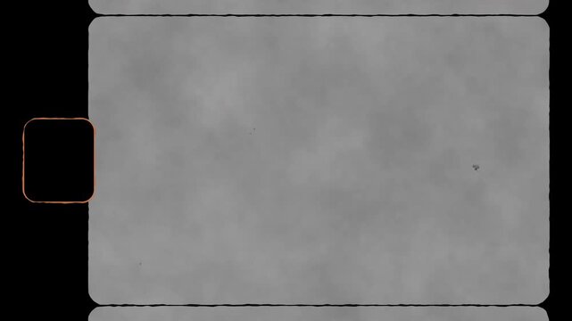 Old Classic 8mm Vintage Film Frame with noise , Super 8 mm film