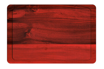 Blank red wooden board for Christmas greetings and designs. © vovan