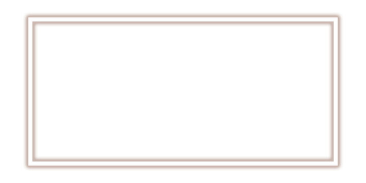 Minimalist double line border frame, elegant rose gold rectangular outline element, clean invitation design template