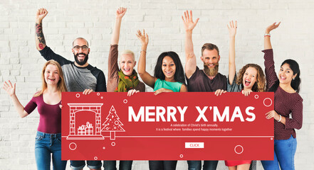 Merry Christmas Santa Clause Festive Holiday Concept © Rawpixel.com
