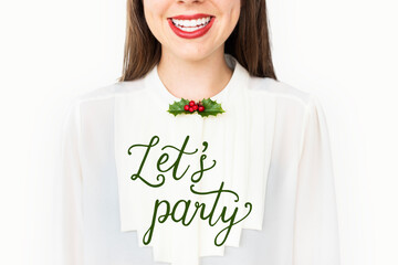 Obraz premium Lets party celebration occasion word