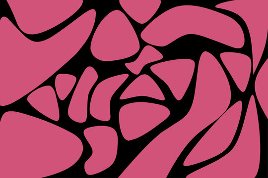 Abstract pink vector background featuring smooth curved shapes and organic blob elements, suitable for modern banners, posters, presentations, social media, and creative graphic design.