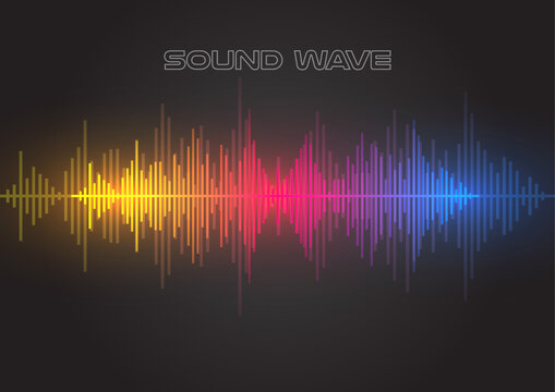 Sound wave vector EQ asset. Equalizer audio frequency music bar spectrum rhythm digital signal voice volume track dynamic pulse display abstract design concept.