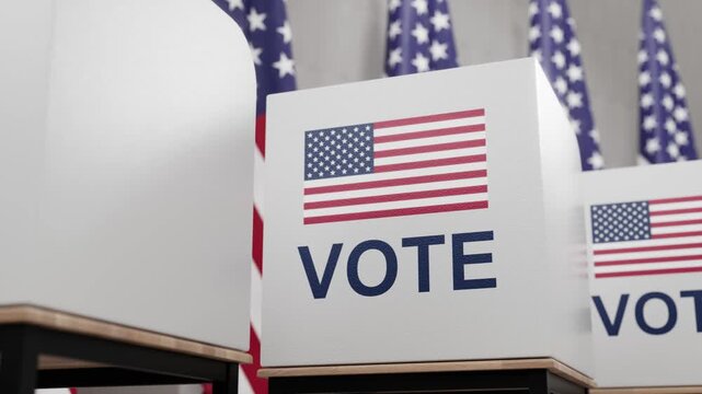 American polling place
