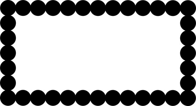 frame, border, circle, decoration, dots, pearls