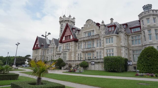 Grand historic palace with landscaped gardens in Santander Spain