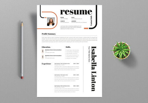 Clean CV Layout