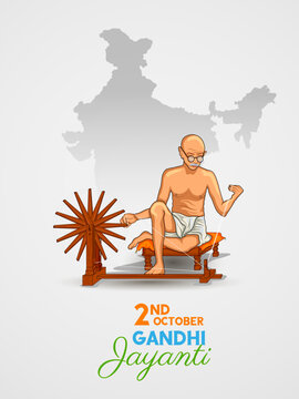 Nation Hero and Freedom Fighter Mahatma Gandhi popularly known as Bapu for 2nd October Gandhi Jayanti
