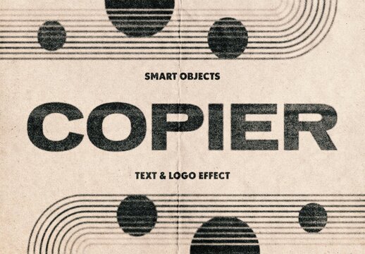 Copier Text Effect For Poster And Social Media Design