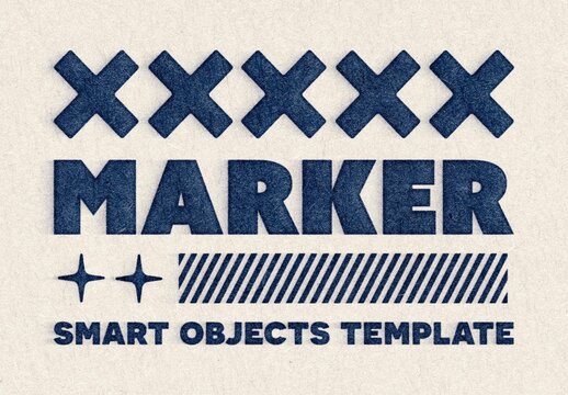 Marker Text Effect For Poster And Social Media Design
