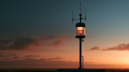 Obraz premium Precision Weather Station Sensor Concept