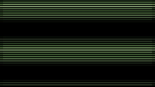 Dark muted green horizontal stripes split by solid black empty bands