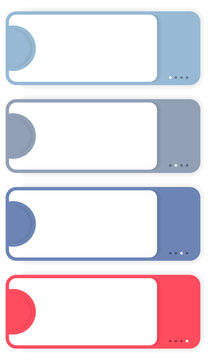 Infographic template with four numbered sequence of steps or options