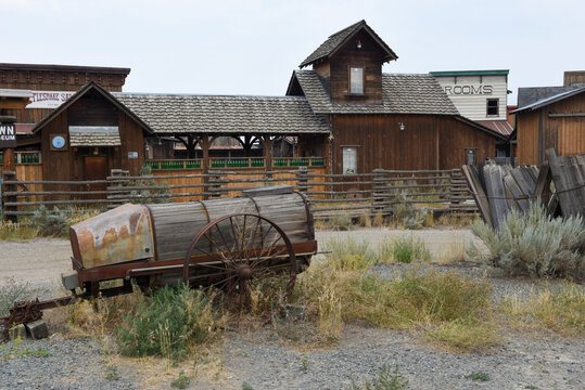 View at the ghost town at Deadman Junction Ranch on Canada