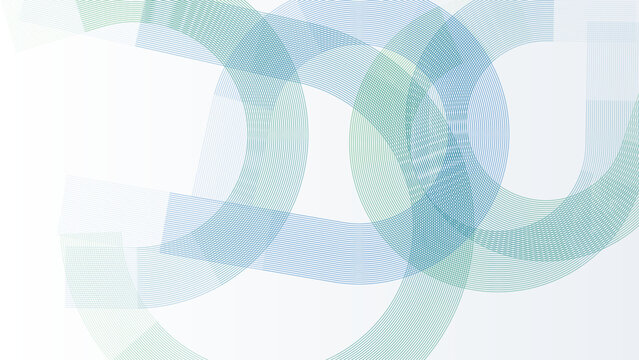 Geometric blue and green circles pattern graphic background texture design