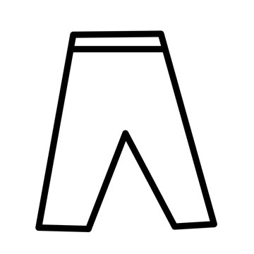 Pants Icon Vector  Simple Trousers and Jeans Line Art Illustration ecommerce icons