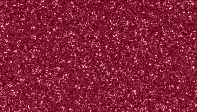 Seamless vector red glitter texture background featuring vibrant ruby crimson shimmer sparkles. Perfect bright backdrop banner for christmas celebrations, valentine's day parties, and stylish invites.
