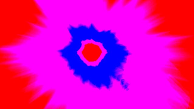 Bright and vibrant abstract pattern featuring radiating pink and blue colors with a dynamic, eye-catching design perfect for creative and digital backgrounds.