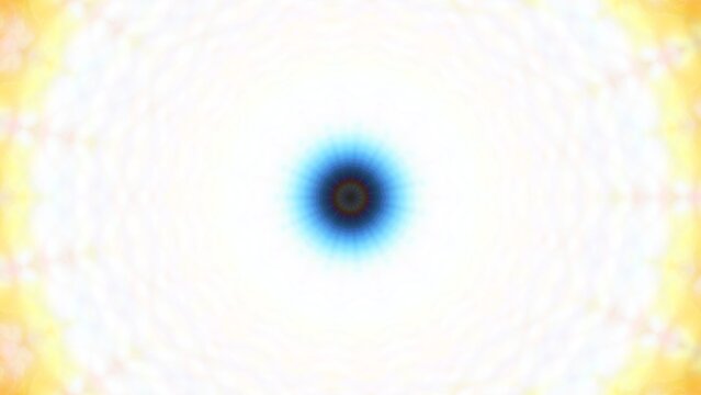 An abstract digital image featuring a central blue circular pattern with radiating light effects and color gradients, creating a dynamic and vibrant visual experience.