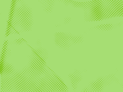 Bright green halftone dotted texture pattern for graphic design