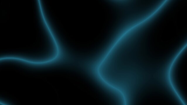 Dark background glows with fluid, electric blue lines