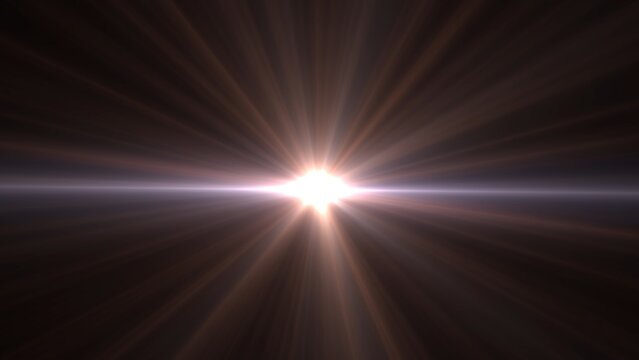 A vivid light burst radiates from the center in a dark space background creating a dramatic and energetic visual with bright flare effects and a luminous glow.