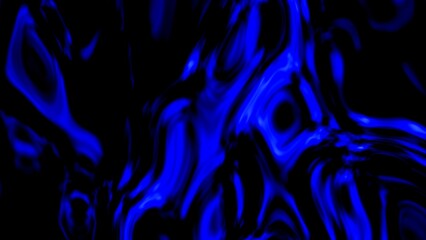 A visually striking abstract background featuring swirling blue and black colors with flowing organic shapes © KerXing