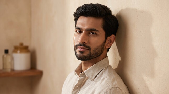 Premium Hero Skincare Campaign with Indian Man 