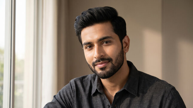 Ultimate Beauty Hero Portrait of Indian Male 