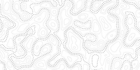 Obraz premium Topographic map background. Grid map. Pattern of contour lines. Abstract vector illustration. Topographic map pattern background vector.