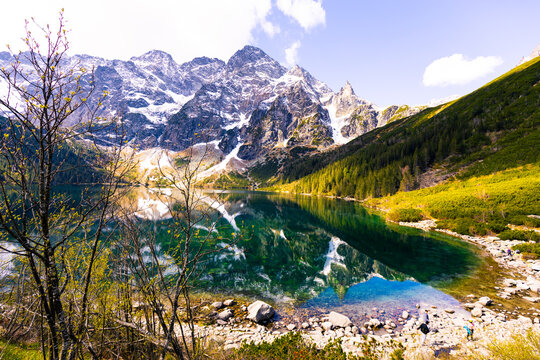 Morskie Oko Lake in Tatra Mountains National Park, Poland