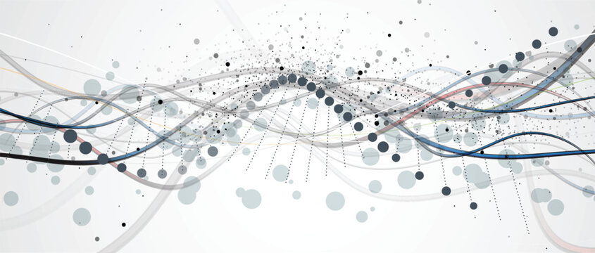 Scientists and genetic dna design, technology and science background