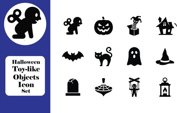 Halloween, object, silhouette, icon set, and vector symbols. These terms align with common searches from designers looking for seasonal graphic elements.