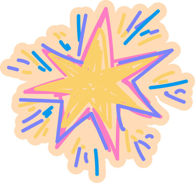 Sparkling Star Sticker
