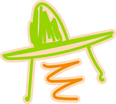 Alien Spaceship Sticker