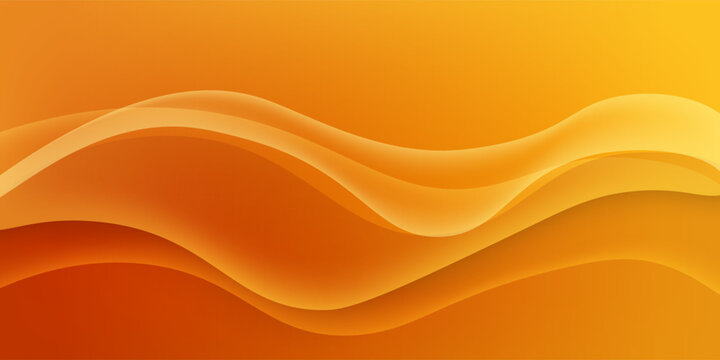 modern abstract background with gradient orange color wavy shapes , for poster. banner, web design, header, cover, billboard, brochure, social media, landing page