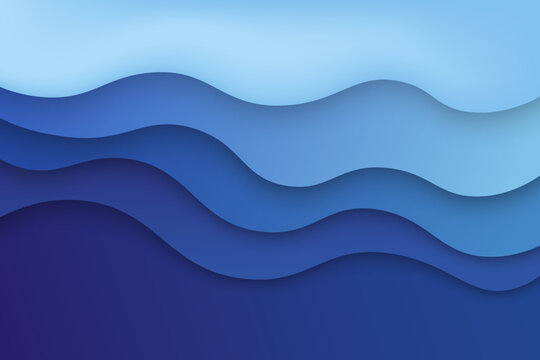 modern abstract background with gradient  blue color wavy shapes , for poster. banner, web design, header, cover, billboard, brochure, social media, landing page