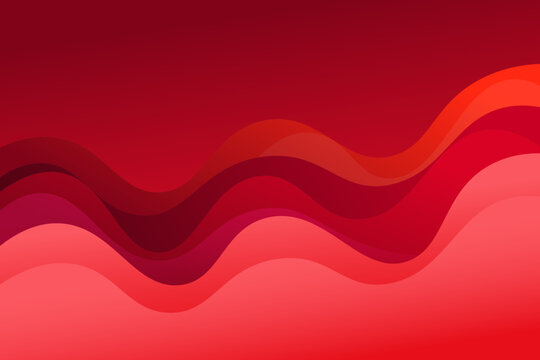 modern abstract background with gradient red  wavy shapes , for poster. banner, web design, header, cover, billboard, brochure, social media, vector