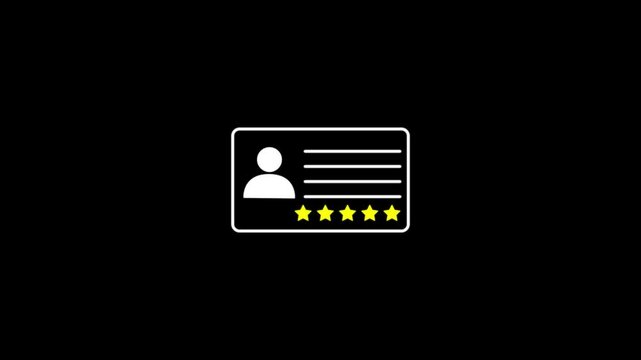 Moving review from one side to another. Customer feedback, satisfaction concept in .
