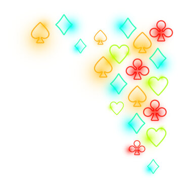Playing Card Suits Border