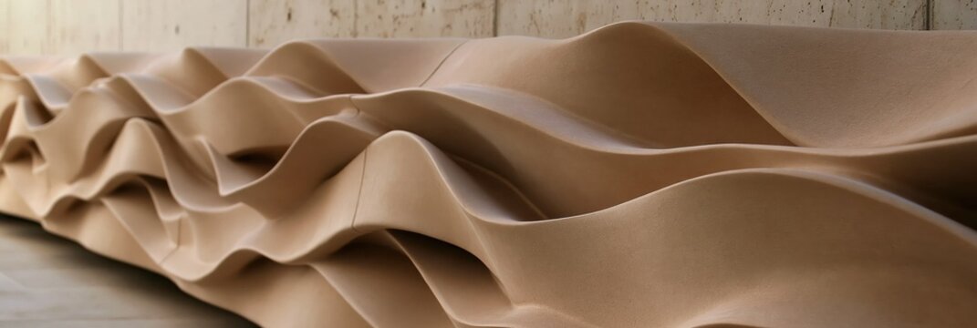 Sculptural Wavy Surface Texture