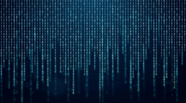 Digital Binary Code binary code digital pattern cybernetic theme data processing technology