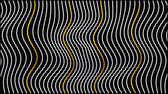 Optical Op Art Moir&eacute; Vortex with Undulating Geometric Ribbons