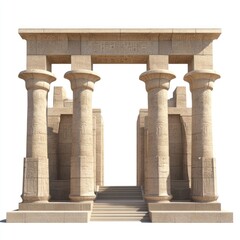 Obraz premium Karnak Temple architecture columns temple.